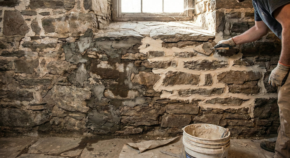 The Best Mortar for Old Stone Foundations and Basements: Why You Need Lime
