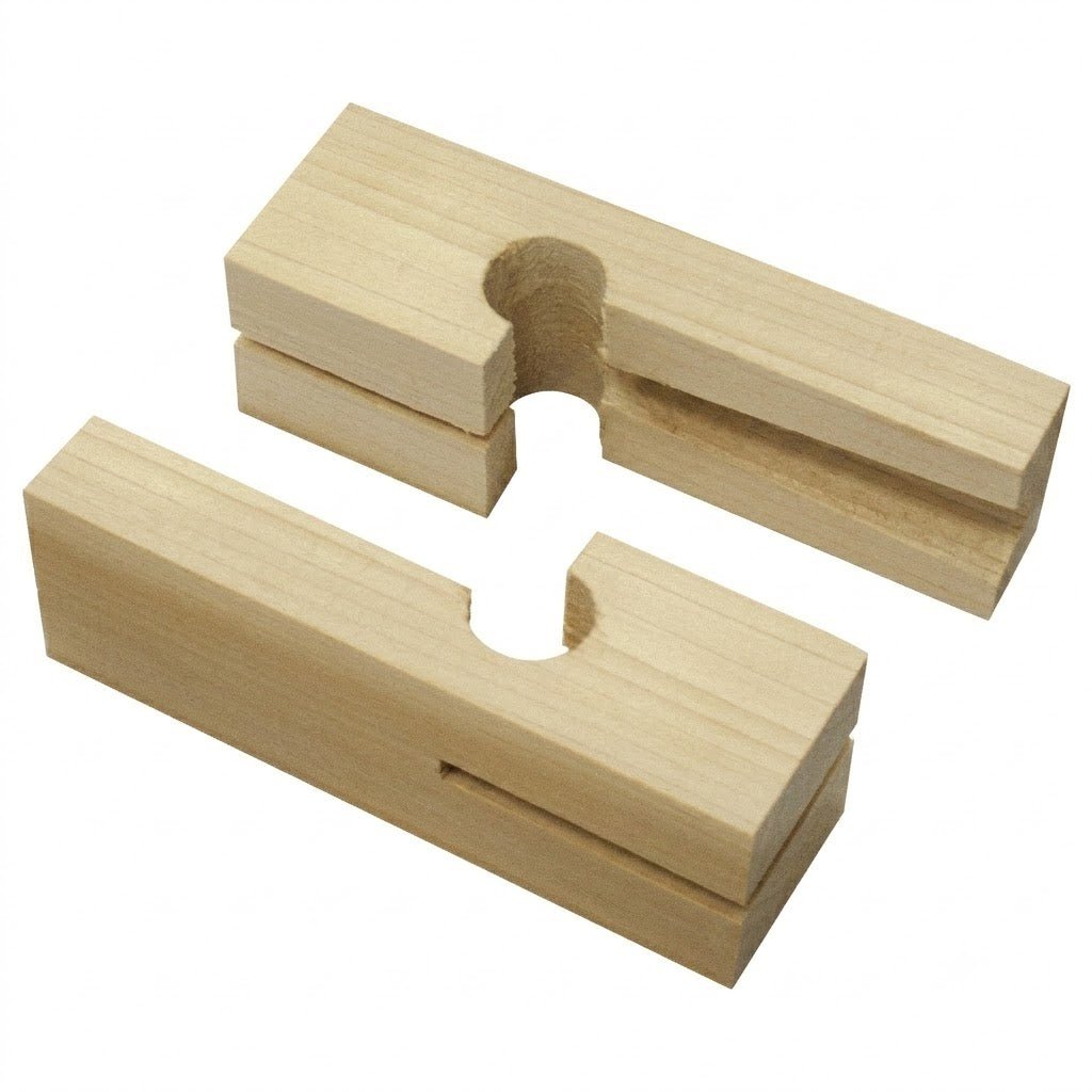 4" Hardwood Mason's Line Blocks (Pair) - ProMason Supply