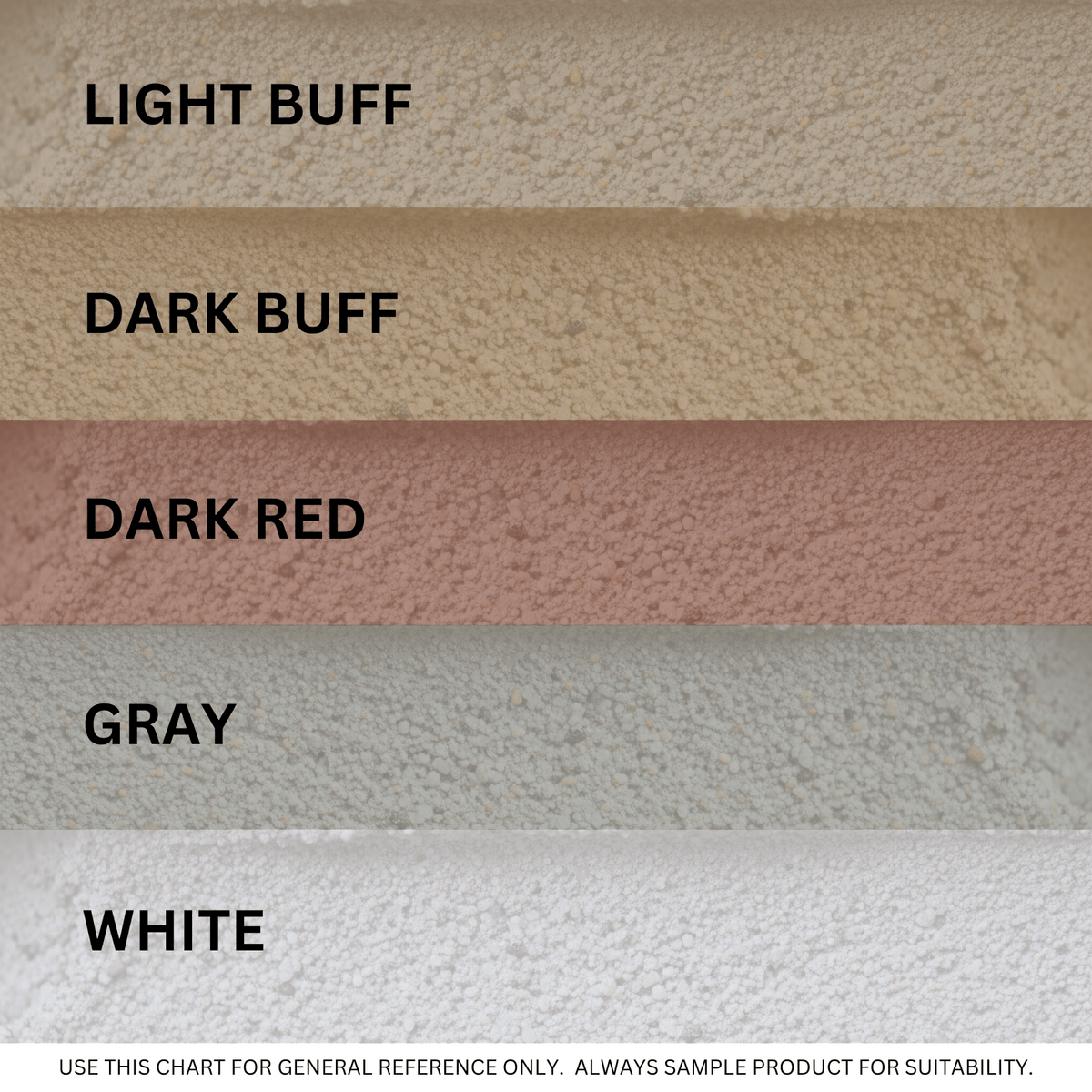 Buff Samples Mortar & Concrete Color - Light Buff Color Pack – ProMason Supply