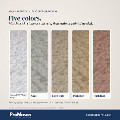 Fast-Repair Patching Mortar - Brick, Stone, & Concrete - ProMason Supply