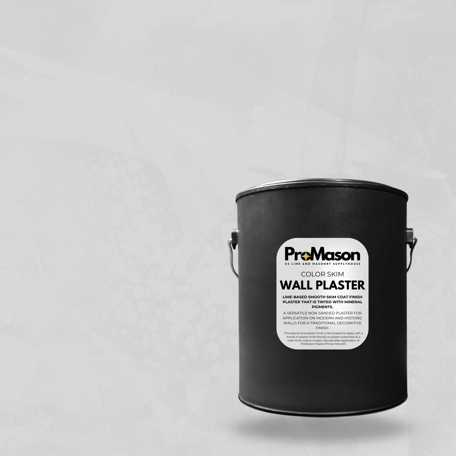 Lime Wall Plaster - Color Skim 102 - 1 Gray - ProMason Supply