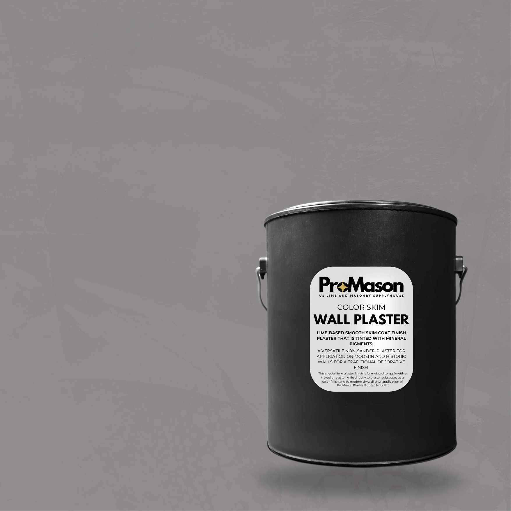 Lime Wall Plaster - Color Skim 102 - 5 Gray - ProMason Supply