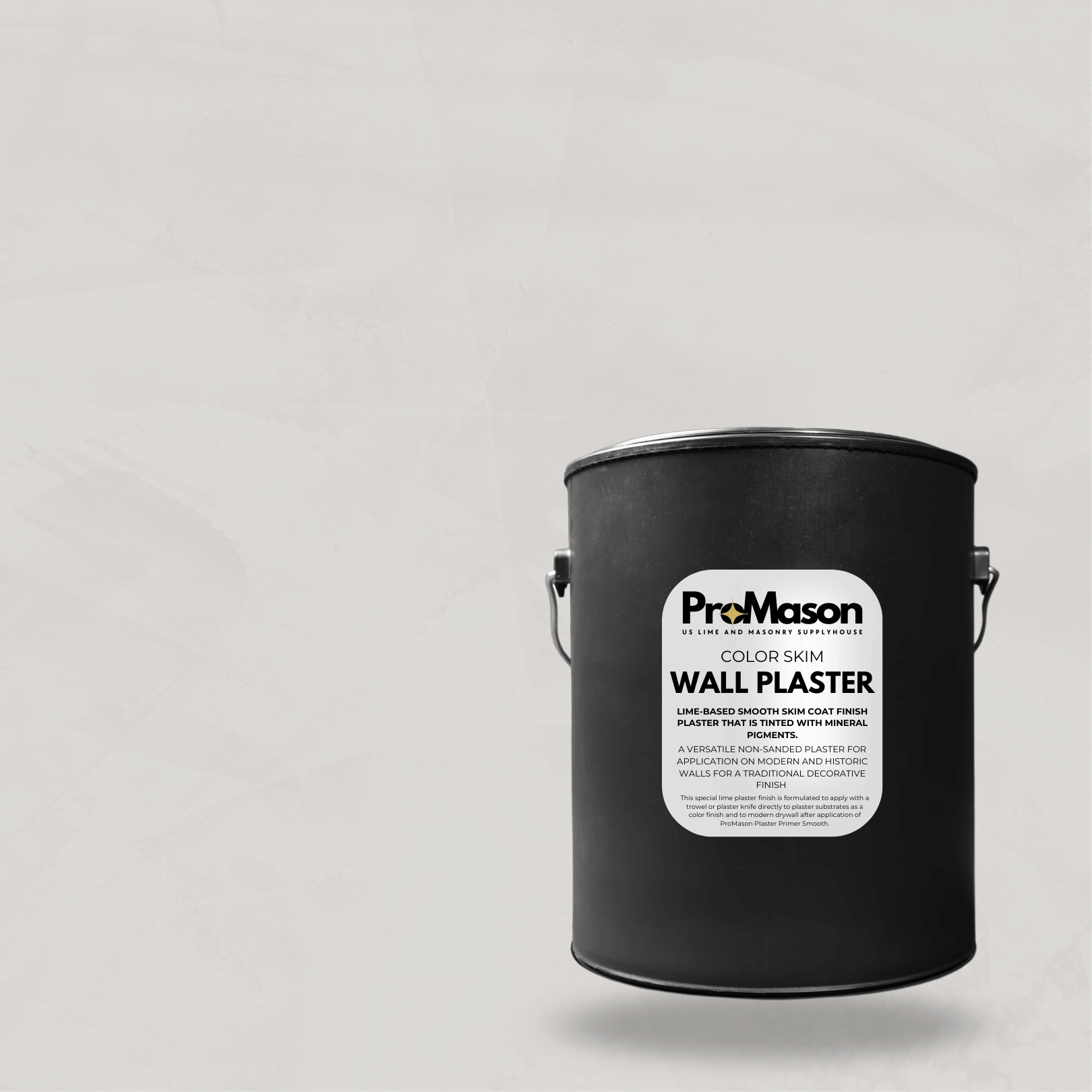Lime Wall Plaster - Color Skim 103 - 2 Muted Gray - ProMason Supply
