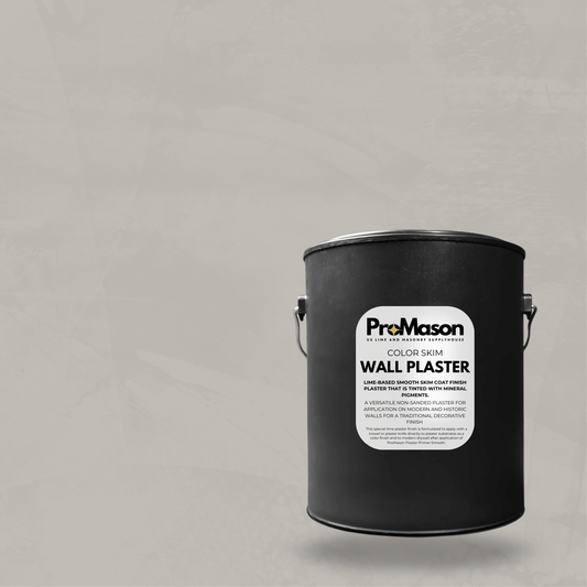Lime Wall Plaster - Color Skim 103 - 4 Muted Gray - ProMason Supply