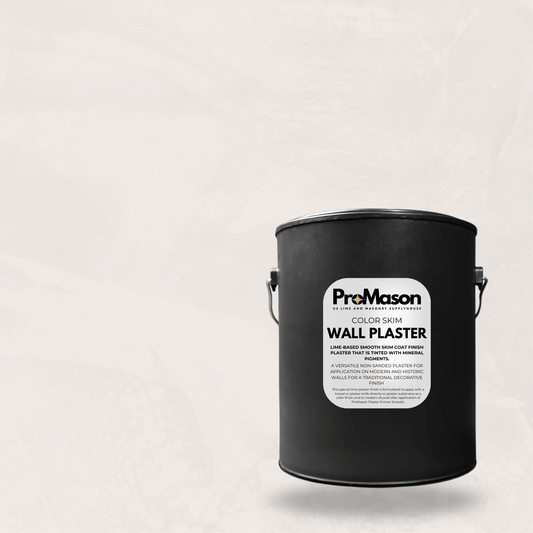 Lime Wall Plaster - Color Skim 107 - 2 Off - White - ProMason Supply