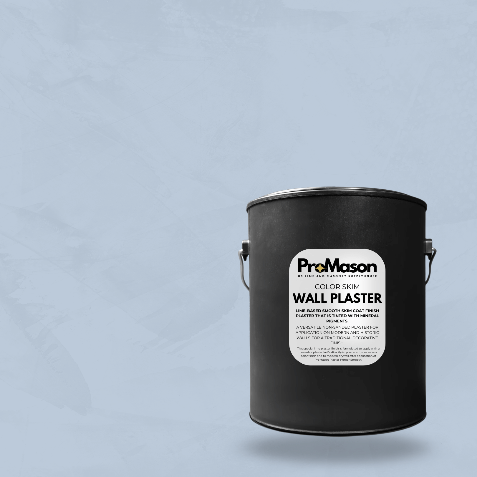 Lime Wall Plaster - Color Skim 202 - 3 Blue - ProMason Supply