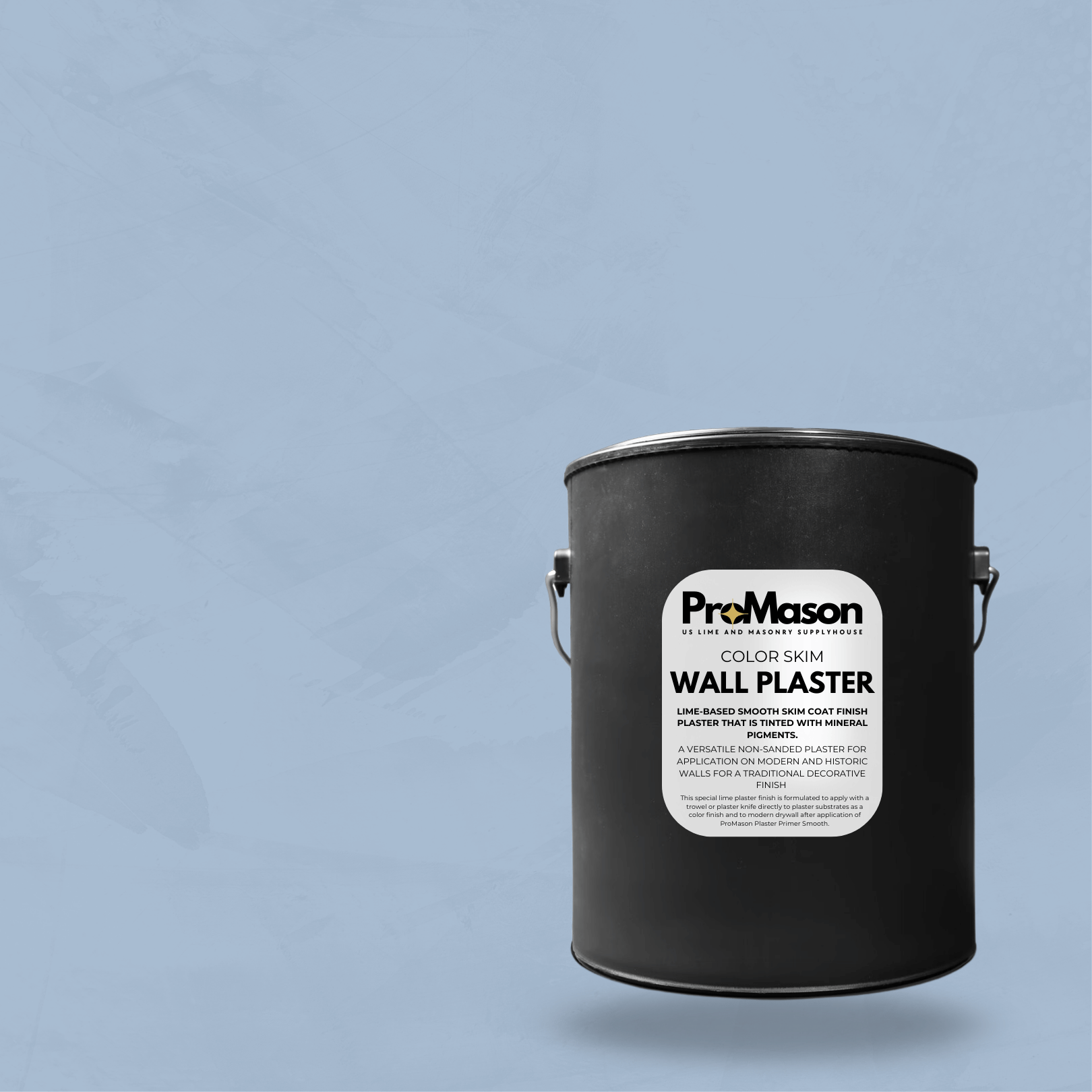 Lime Wall Plaster - Color Skim 202 - 4 Blue - ProMason Supply