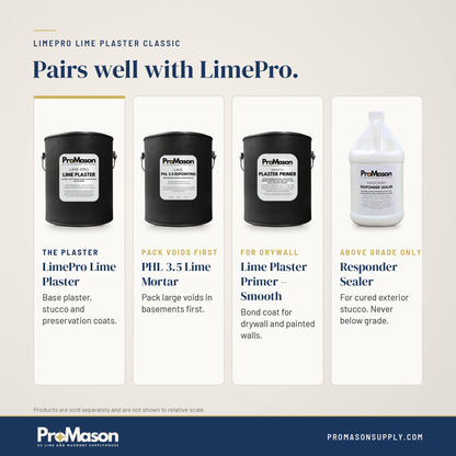 LimePro Lime Plaster Classic - ProMason Supply