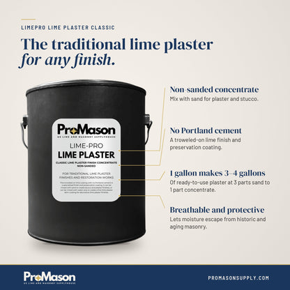 LimePro Lime Plaster Classic - ProMason Supply