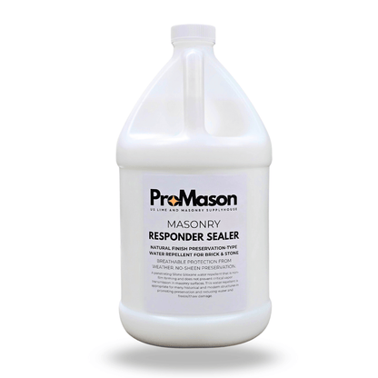 Masonry Sealer - Responder Ultra Brick & Stone Water Repellent - Lime Mortar and Masonry Tools - ProMason Supply