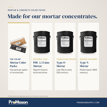 Mortar & Concrete Color - Dark Red Color Pack - ProMason Supply