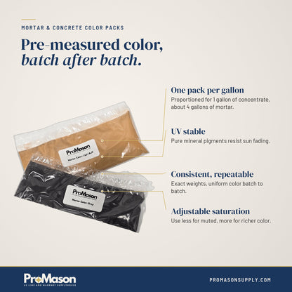 Mortar & Concrete Color - Gray Color Pack - ProMason Supply