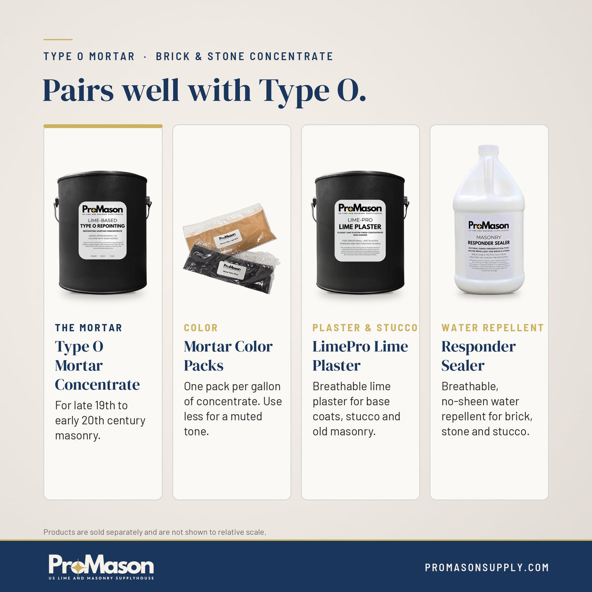 Type O Mortar - Brick & Stone Concentrate - ProMason Supply